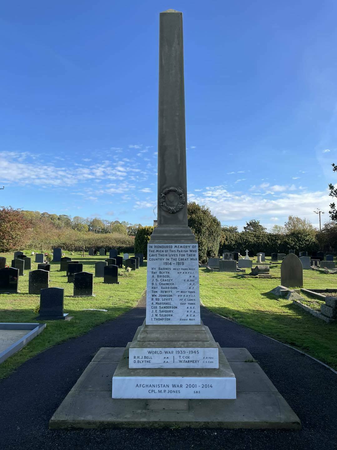 W P Everingham & Sons Ltd Memorial Masons